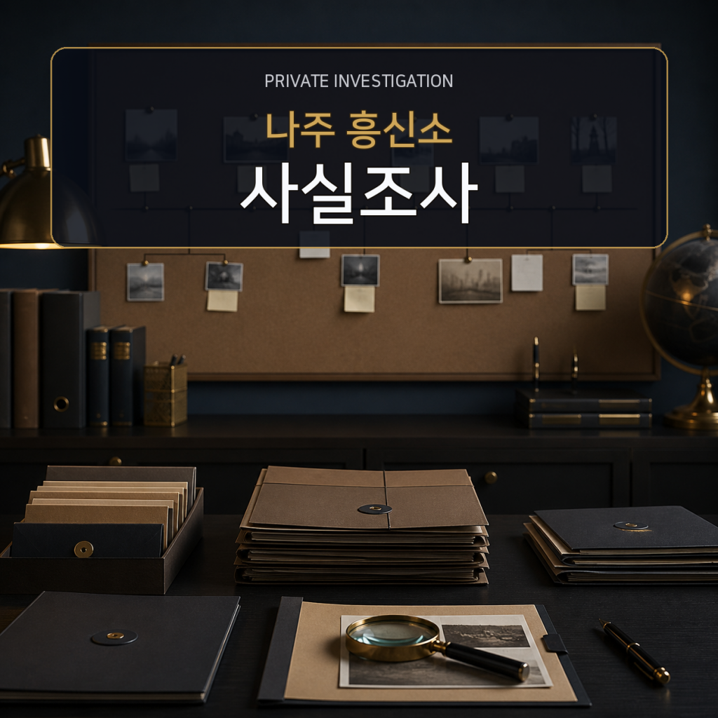 나주 사실관계 조사 전문 흥신소