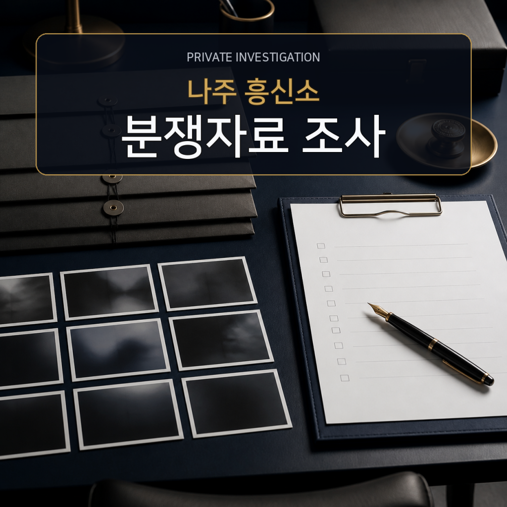 나주 분쟁자료 조사 전문 흥신소